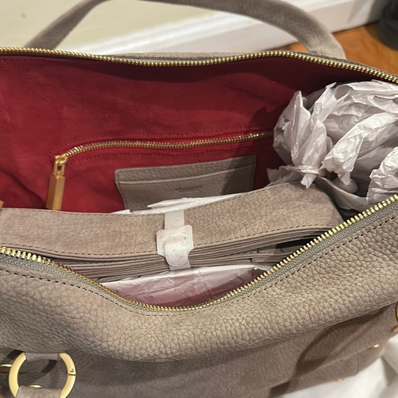 Hammitt Daniel Lrg-Grey Natural Tote Bag with Gold Hardware - Picture 10 of 10